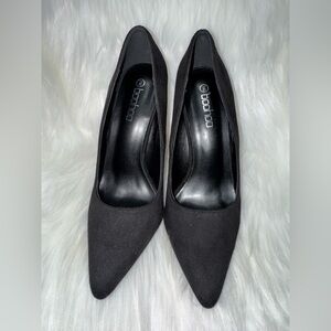 Boohoo Classic Black Pointed Heels Size 9